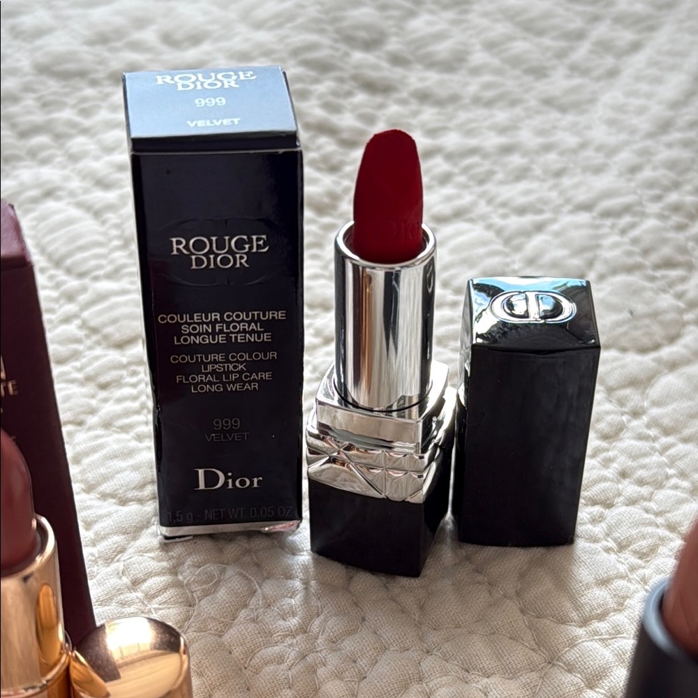 Set of Mini Lipstick Dior 999, Charlotte Tilbury Pillow Talk and Nars Rosecliff - Picture 5 of 7